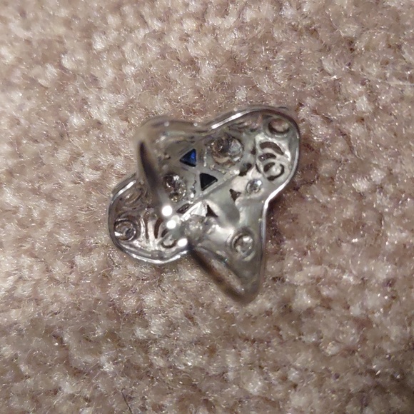 Old European cut Diamond Ring 18kt white gold north south Design - Picture 9 of 16